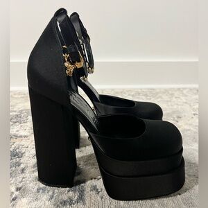 Versace Medusa Satin Platform Pumps